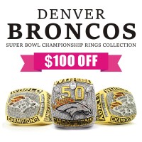 Denver Broncos Super Bowl Championship Rings Collection